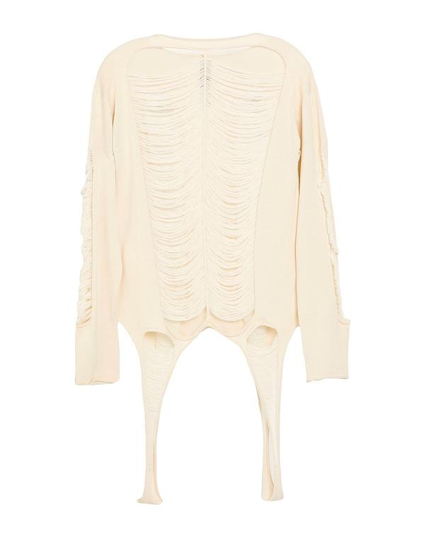 リックオウエンス メンズ トップス シャツ RICK OWENS プルオーバー Beige ベージュ