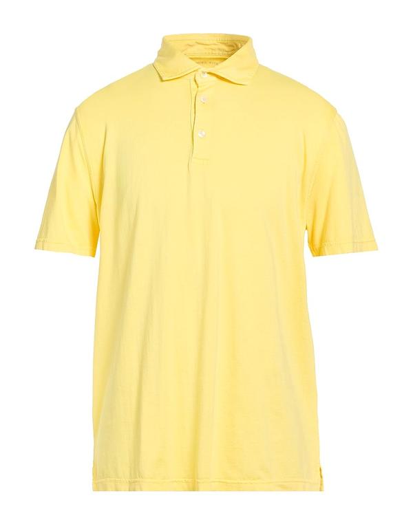 フェデーリ メンズ トップス ポロシャツ FEDELI ポロシャツ Yellow イエロー