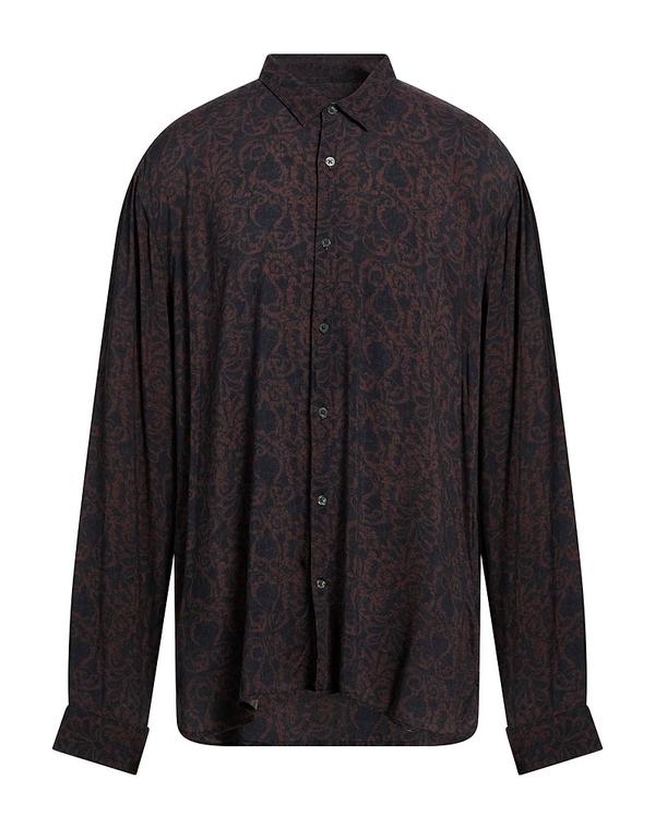 ジョンバルベイトス メンズ トップス シャツ JOHN VARVATOS 柄入りシャツ Bordeaux|ReVida 店