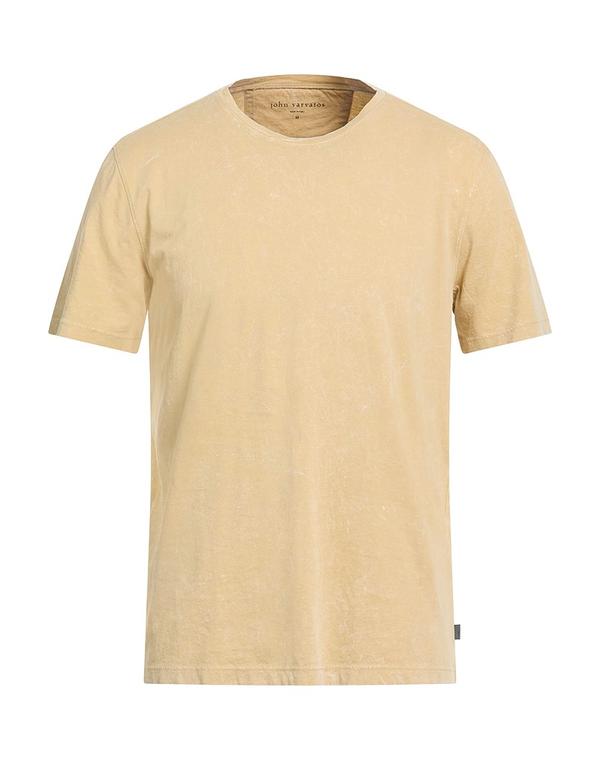 ジョンバルベイトス メンズ トップス Tシャツ JOHN VARVATOS Ｔシャツ Beige ベージュ