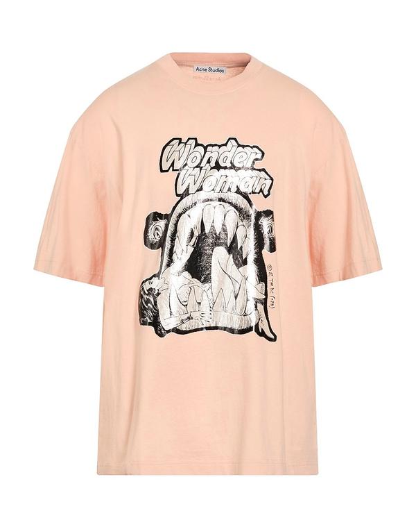 アクネ ストゥディオズ メンズ トップス Tシャツ ACNE STUDIOS Ｔシャツ Light Pink ピンク