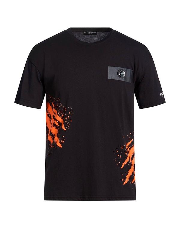 プレイン スポーツ メンズ トップス Tシャツ PLEIN SPORT Ｔシャツ Black ブラック｜ReVida 店