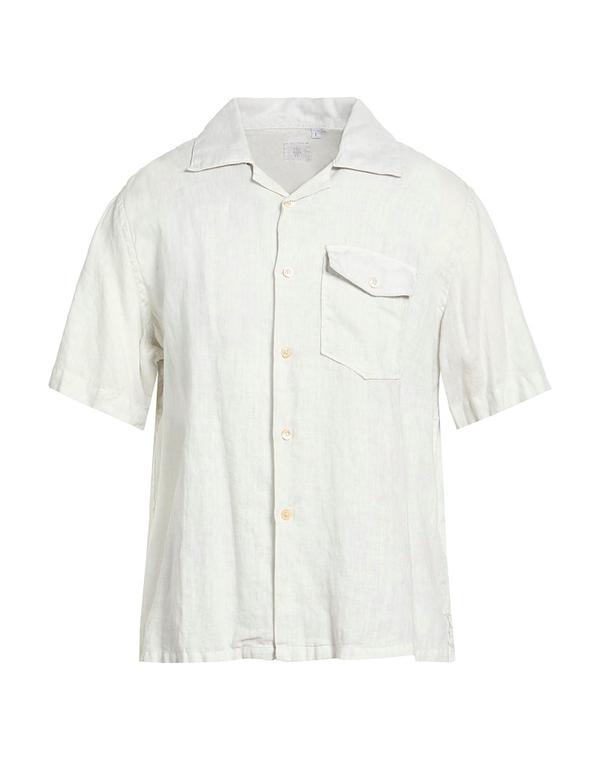 イレブンティ メンズ トップス シャツ ELEVENTY リネンシャツ Light Gray グレー