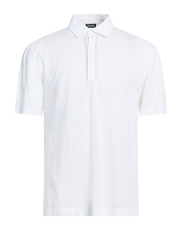 ゼニア メンズ トップス ポロシャツ ZEGNA ポロシャツ White ホワイト