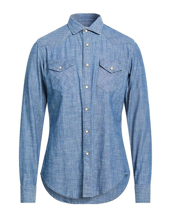 イレブンティ メンズ トップス シャツ ELEVENTY デニムシャツ Blue ブルー