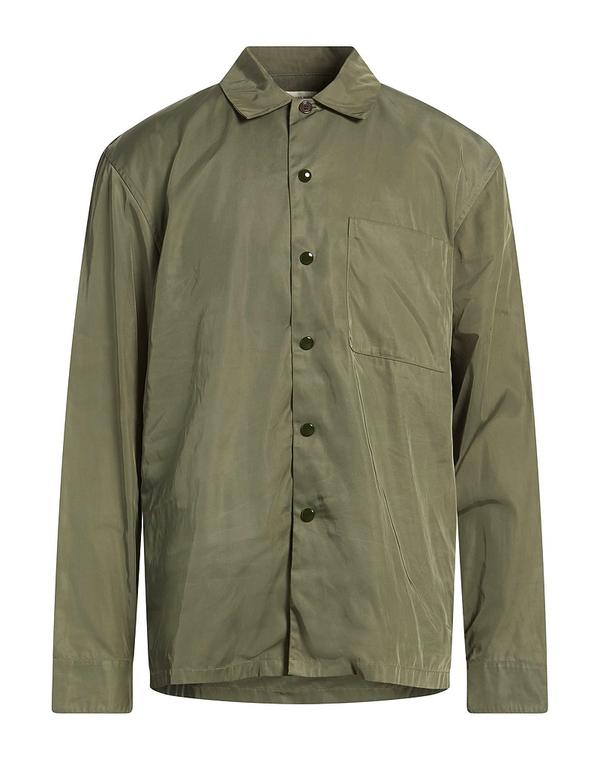 ドリス・ヴァン・ノッテン メンズ トップス シャツ DRIES VANOTEN 無地シャツ Military Green グリーン
