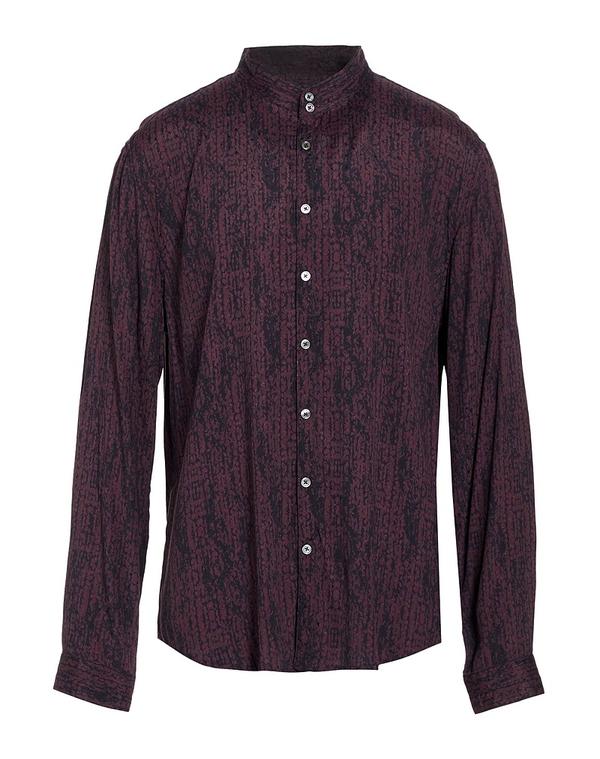 ジョンバルベイトス メンズ トップス シャツ JOHN VARVATOS 柄入りシャツ Plum プラム