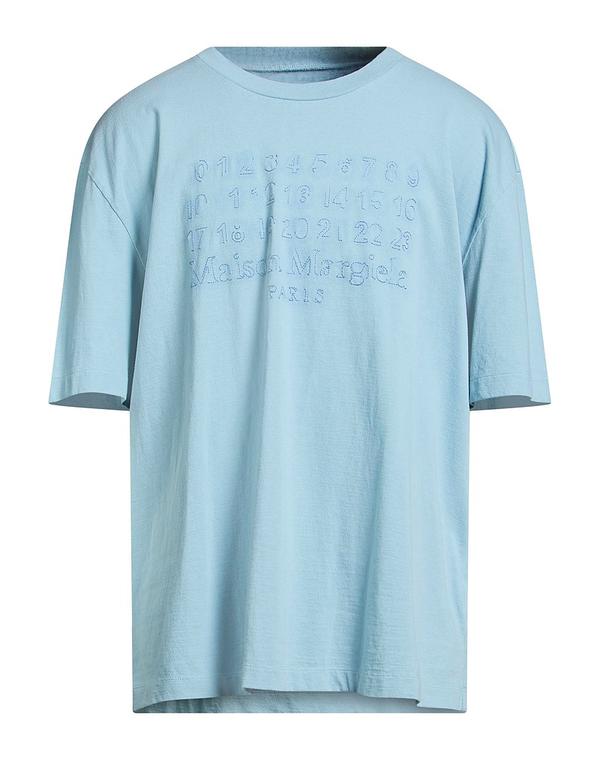マルタンマルジェラ メンズ トップス Tシャツ MAISON MARGIELA Ｔシャツ Sky Blue ブルー｜ReVida 店