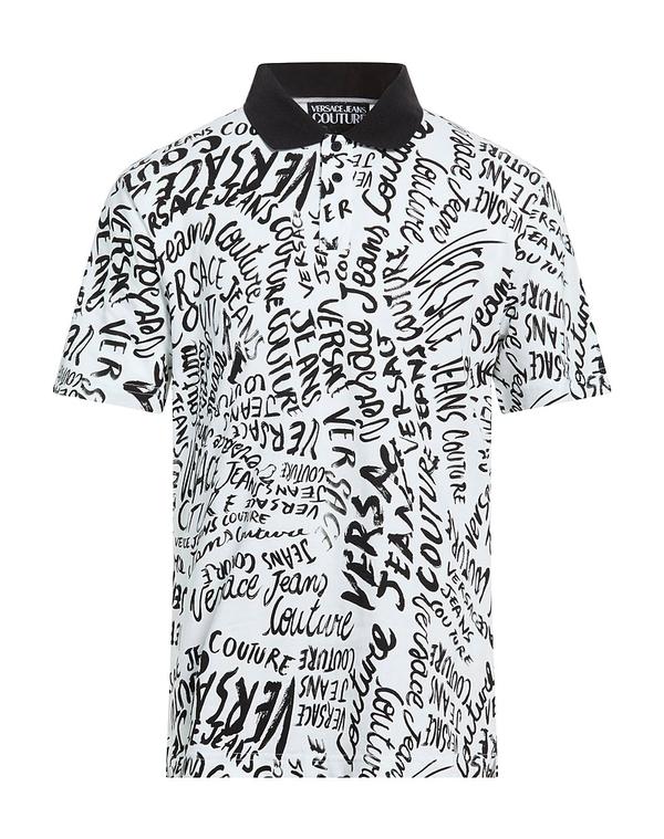 ヴェルサーチ メンズ トップス ポロシャツ VERSACE JEANS COUTURE ポロシャツ White ホワイト