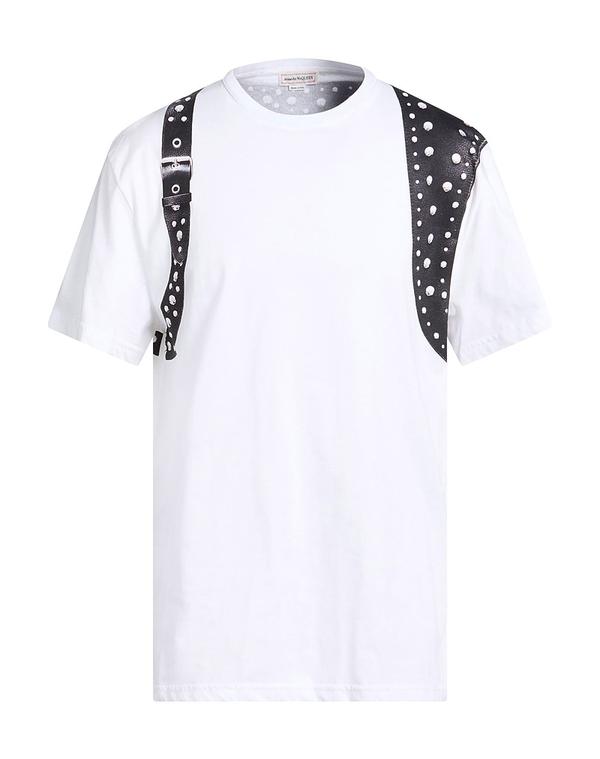 マックイーン メンズ トップス Tシャツ MCQUEEN Ｔシャツ White ホワイト
