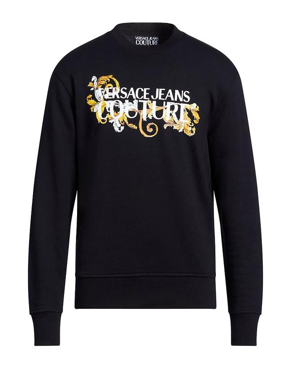 ヴェルサーチ メンズ アウター パーカー・スウェット VERSACE JEANS COUTURE スウェット Black ブラック