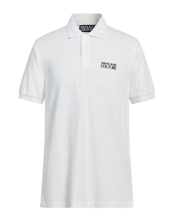 ヴェルサーチ メンズ トップス ポロシャツ VERSACE JEANS COUTURE ポロシャツ White ホワイト