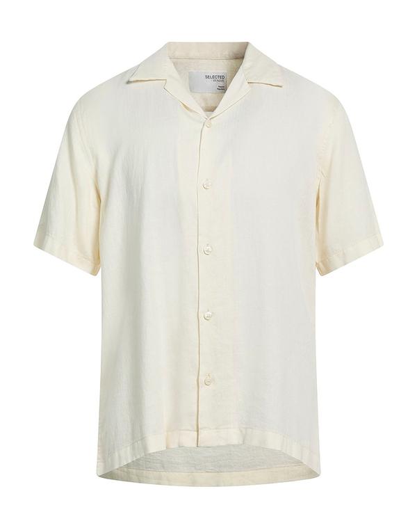 セレクテッドオム メンズ トップス シャツ SELECTED HOMME 無地シャツ Off White オフホワイト