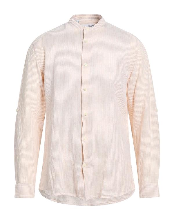セレクテッドオム メンズ トップス シャツ SELECTED HOMME ストライプ柄シャツ Pale Pink ピンク