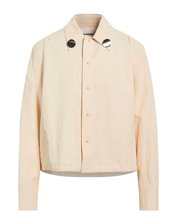 ジル・サンダー メンズ トップス プルオーバー JIL SANDER リネンプルオーバー Off White 象牙色