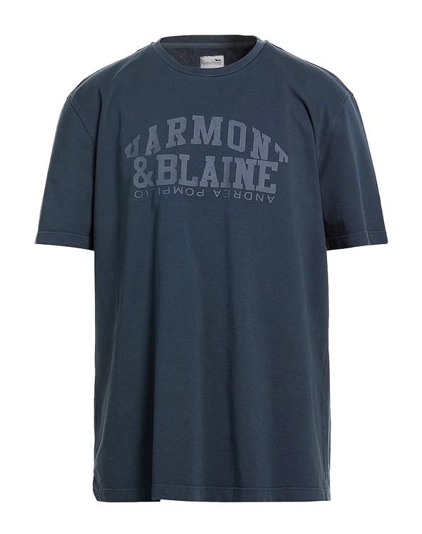 ハーモント \u0026 知恵袋 メンズ トップス プルオーバー HARMONT \u0026 BLAINE Ｔシャツ Midnight Blue 青み