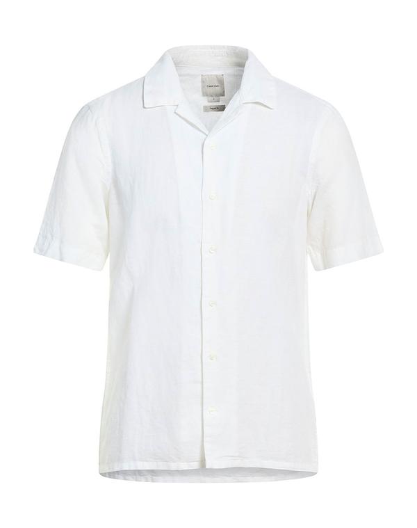 カルバンクライン メンズ トップス シャツ CALVIN KLEIN 無地シャツ White ホワイト