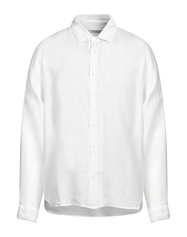 クロスリー メンズ トップス シャツ CROSSLEY リネンシャツ Off White オフホワイト|ReVida 店