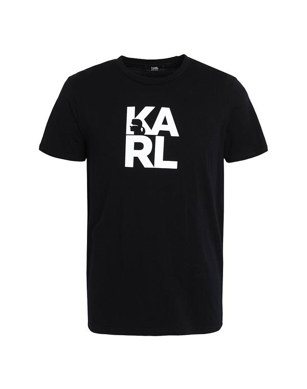 カール ラガーフェルド メンズ トップス Tシャツ KARLAGERFELD Ｔシャツ Black ブラック