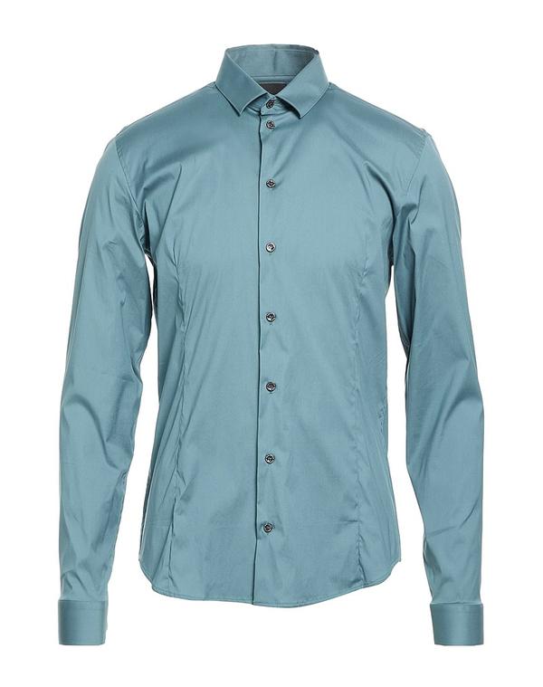 パトリツィア ペペ メンズ トップス シャツ PATRIZIA PEPE 無地シャツ Deep Teal ティール