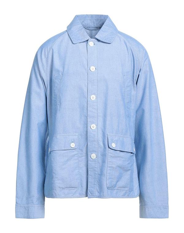 バブアー メンズ トップス シャツ BARBOUR 無地シャツ Blue ブルー