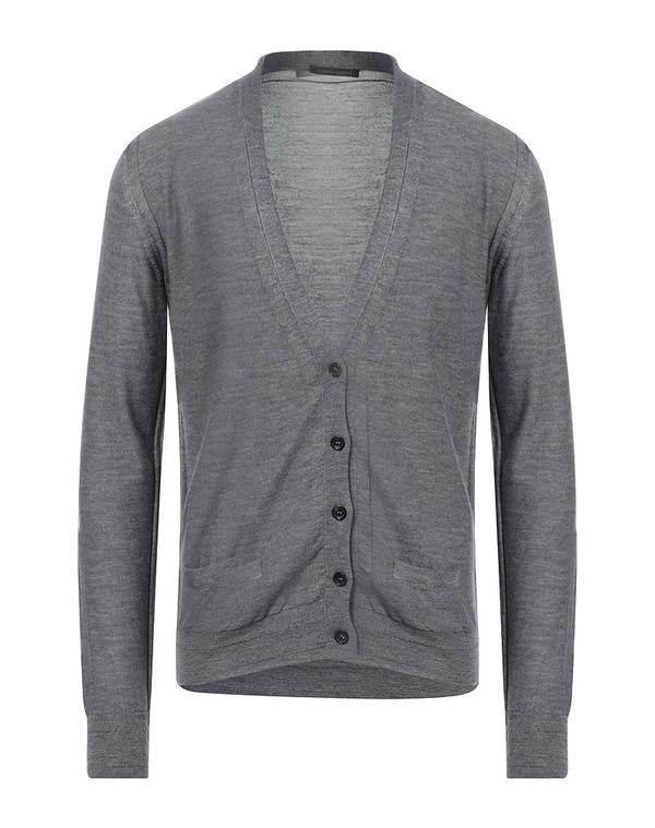 ロベルトコリーナ メンズ アウター カーディガン ROBERTO COLLINA カーディガン Gray グレー