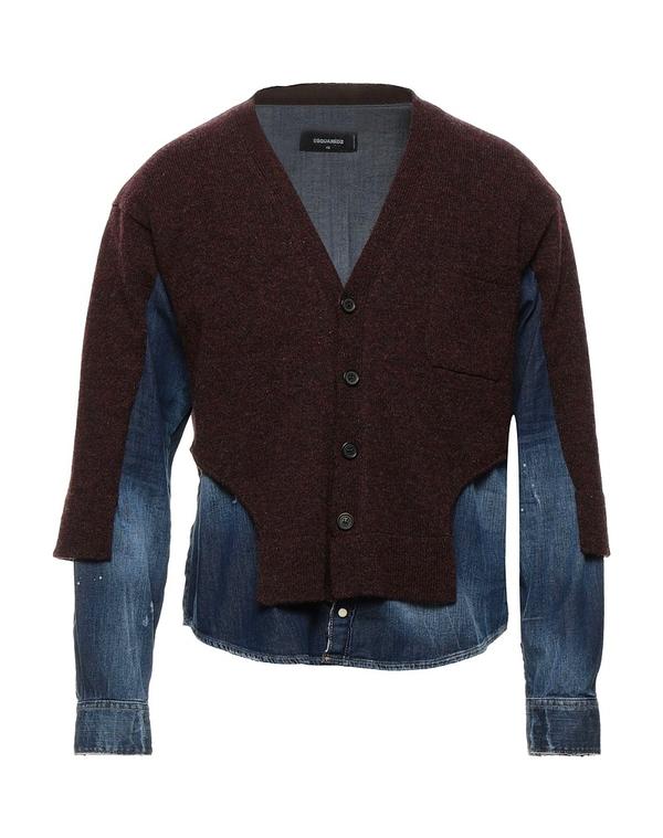 ディースクエアード メンズ アウター カーディガン DSQUARED2 カーディガン Bordeaux