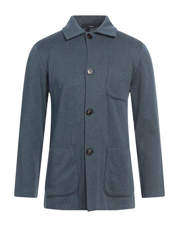 ラルディーニ メンズ アウター ジレー LARDINI ジレー Blue Gray 薄墨色