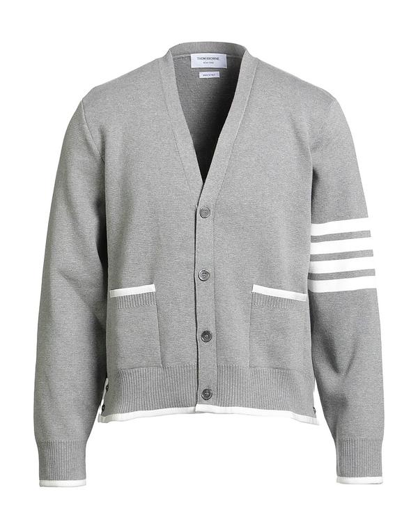 トムブラウン メンズ アウター カーディガン THOM BROWNE カーディガン Gray グレー