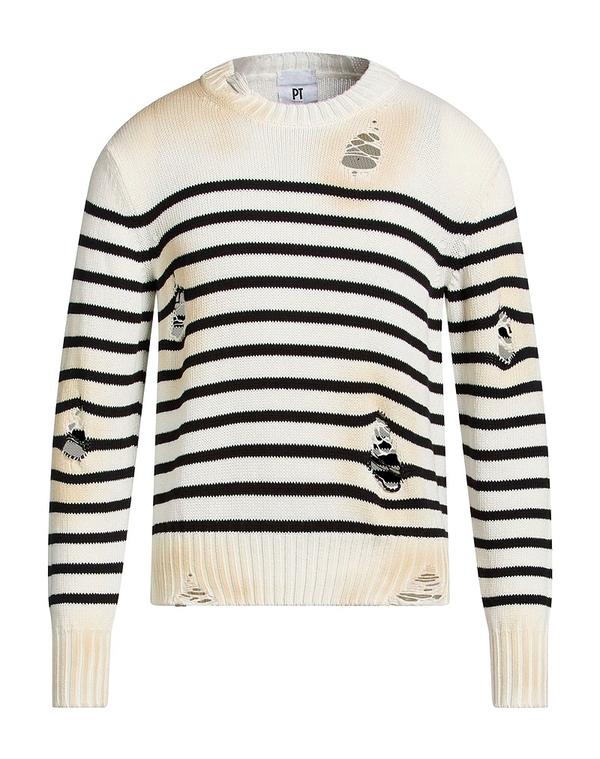 PT トリノ メンズ トップス シャツ PTorino プルオーバー Off White オフホワイト