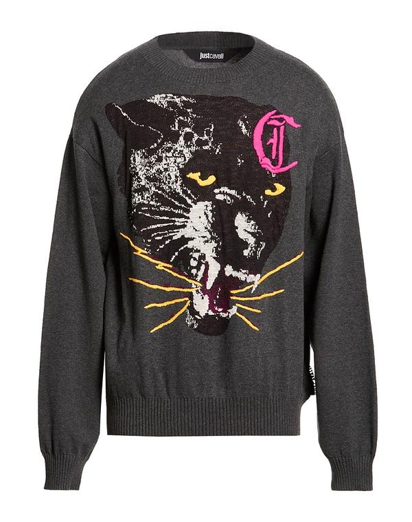 ジャストカバリ メンズ トップス シャツ JUST CAVALLI プルオーバー Gray グレー