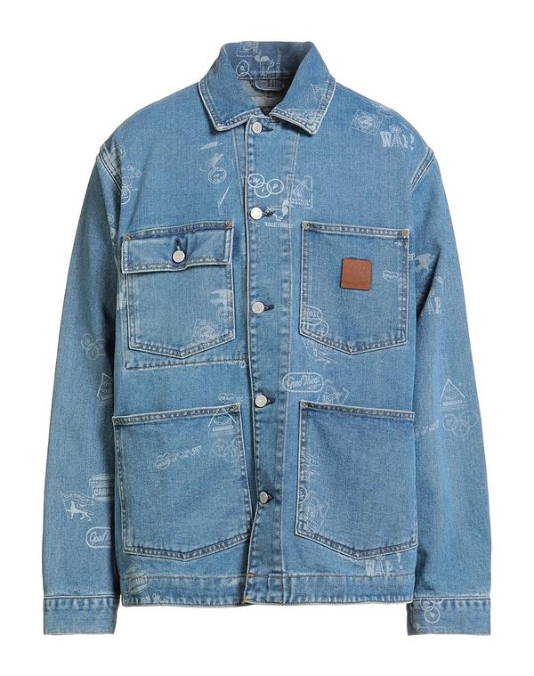 カーハート メンズ アウター ジャケット・ブルゾン CARHARTT デニムブルゾン Blue ブルー