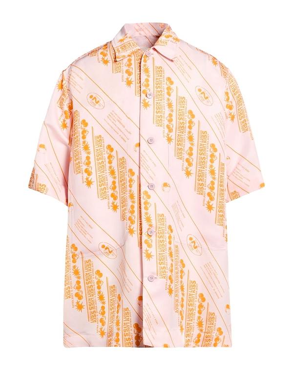 ジル・サンダー メンズ トップス シャツ JIL SANDER 柄入りシャツ Pink ピンク