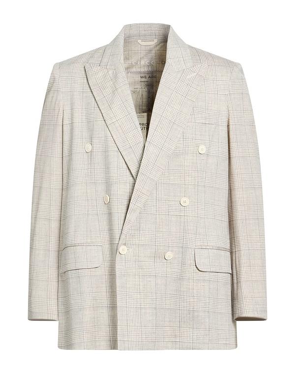 チルコロ 1901 メンズ アウター ジャケット・ブルゾン CIRCOLO 1901 テーラードジャケット Light Gray グレー｜ReVida 店