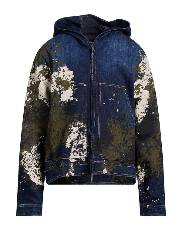 ディースクエアード メンズ アウター ジャケット・ブルゾン DSQUARED2 デニムブルゾン Blue ブルー