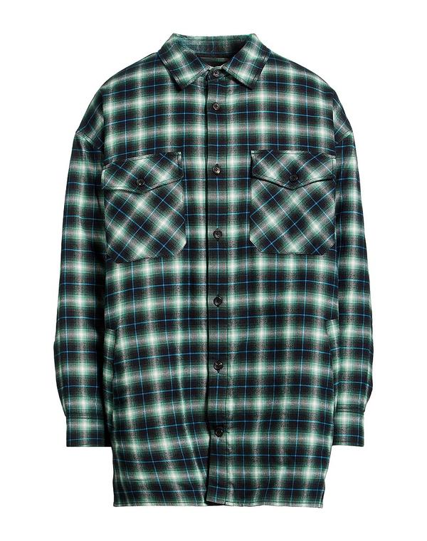 ランバン メンズ トップス シャツ LANVIN チェック柄シャツ Green グリーン
