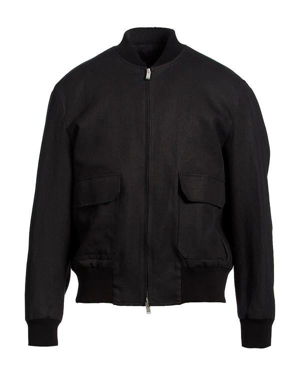 ラルディーニ メンズ アウター 上衣・上衣 LARDINI 上衣 Black 黒いこと コート・ジャケット-メンズファッション