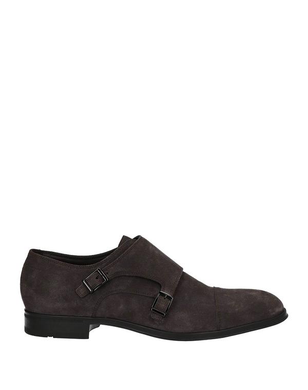 ヒューゴボス メンズ シューズ スリッポン・ローファー BOSS HUGO BOSS モカシン Lead Gray 薄墨色