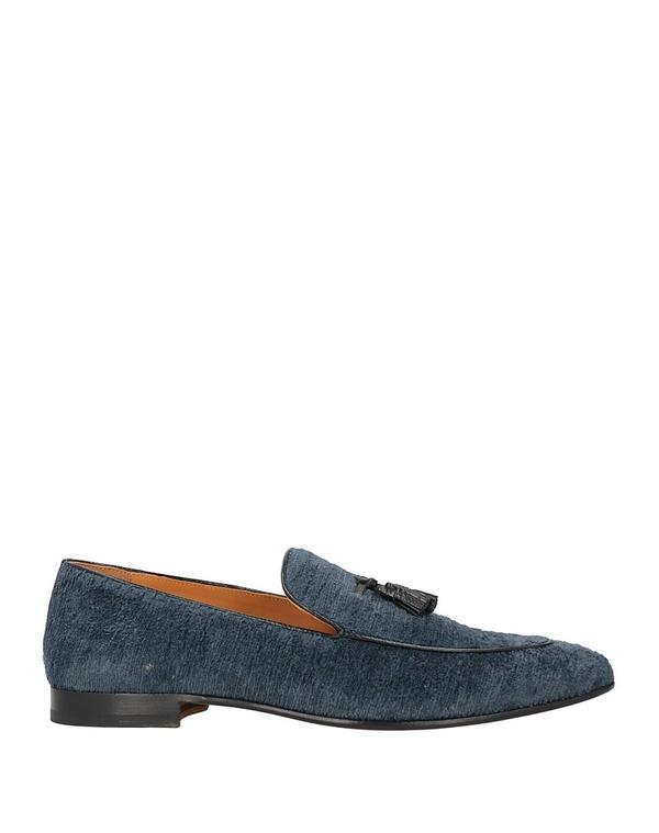 トム・ジェラルド・r・フォード メンズ シューズ スリッポン・ローファー TOM FORD モカシン Blue Gray 薄墨色