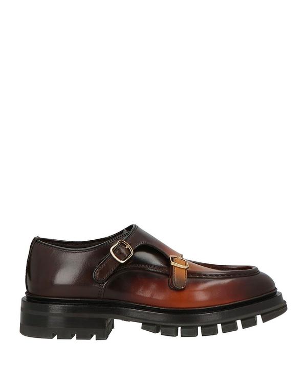 サントーニ メンズ シューズ スリッポン・ローファー SANTONI モカシン Brown 赤銅色
