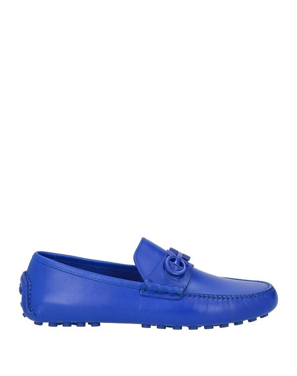フェラガモ メンズ シューズ スリッポン・ローファー FERRAGAMO モカシン Bright Blue 青色