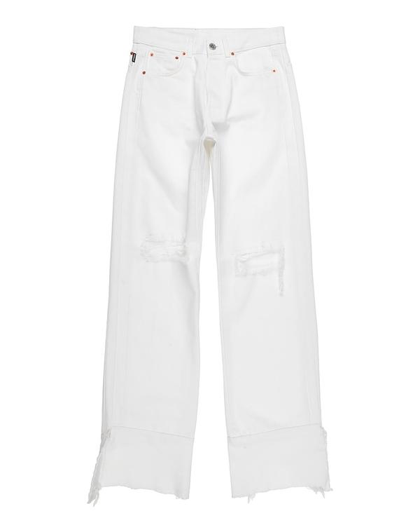 ヴェトモン メンズ ボトムス デニムパンツ VETEMENTS ストレートレッグ White ホワイト