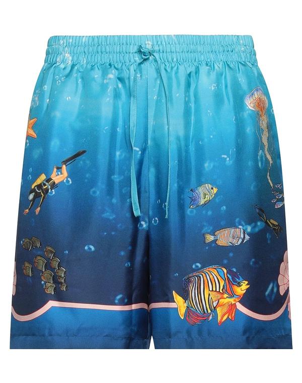カサブランカ メンズ ボトムス ハーフパンツ・ショーツ CASABLANCA ショートパンツ＆バミューダパンツ Azure Blue ブルー