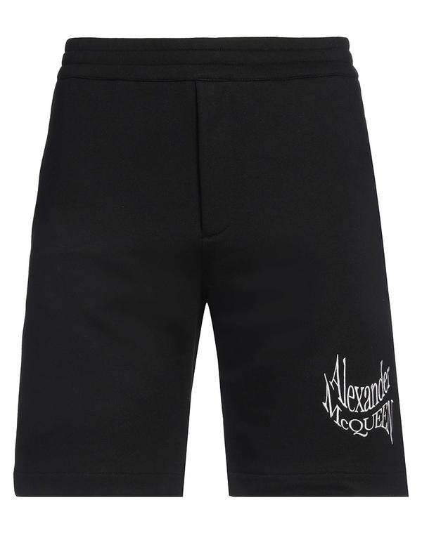 マックイーン メンズ ボトムス ハーフパンツ・ショーツ MCQUEEN ショートパンツ＆バミューダパンツ Black ブラック