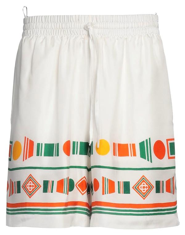 カサブランカ メンズ ボトムス ハーフパンツ・ショーツ CASABLANCA ショートパンツ＆バミューダパンツ White ホワイト