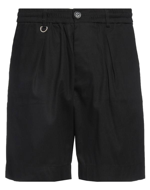 パウロペコラ メンズ ボトムス ハーフパンツ・ショーツ PAOLO PECORA ショートパンツ＆バミューダパンツ Black ブラック