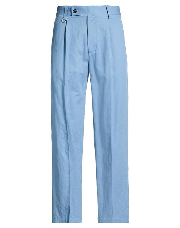パウロペコラ メンズ ボトムス カジュアルパンツ PAOLO PECORA チノパンツ Light Blue ブルー|ReVida 店