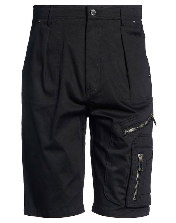 レゾム メンズ ボトムス ハーフパンツ・ショーツ LES HOMMES ショートパンツ＆バミューダパンツ Black ブラック