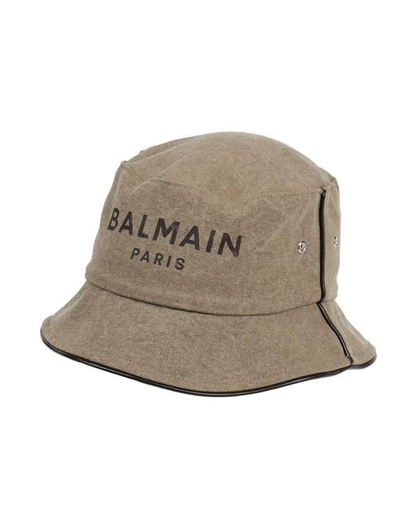 バルマン メンズ 佩び物 かぶり笠 BALMAIN かぶり笠 Sage Green 緑であること