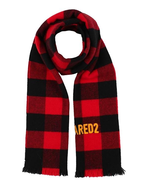 ディースクエアード メンズ アクセサリー マフラー・ストール・スカーフ DSQUARED2 マフラー＆スカーフ Red レッド